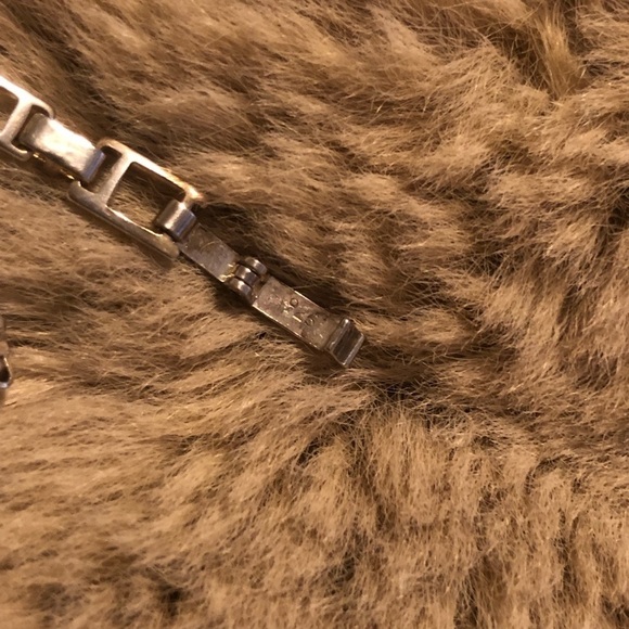 VTG Sterling Silver Greek Key Link Bracelet Stamped 925 7.5” - Picture 4 of 5